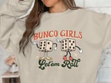 Bunco Girls Let'em Roll Retro Sweatshirt thumbnail 1
