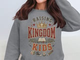 Raising Kingdom Kids Distressed Print for Christian Mom, Faith-Based Parent Gift, Religious Family Other thumbnail 19