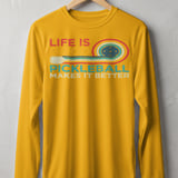 Pickleball Sport-Tek Long Sleeve Tee, Life Is Good Pickleball Makes It Better Graphic, Sun Shield Shirt thumbnail 3