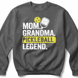 Pickleball Gildan Crewneck Sweatshirt, Mom Grandma Pickleball Legend, Court Warm Up Layer for Players thumbnail 4