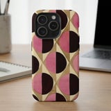 Mid Century Circles MagSafe® Phone Case thumbnail 1