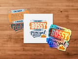 Principal Skills Digital Art, Funny Principal Quote Print, I'm Not Bossy Principal Gift, School Principal Decor, Digital Download PNG thumbnail 4