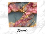 20 oz Skinny Tumbler Wrap, Agate Stone Sublimation Design, Gold Veins, Straight and Tapered Wrap png, Digital Download thumbnail 4