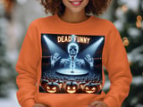 Halloween, Dead Funny T-Shirt, Halloween Humor Tee, Pumpkin Audience Shirt, Skeleton Comedian Top, Spooky Comedy Show Apparel thumbnail 3