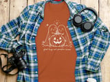 Ghost Hugs and Pumpkin Kisses Tee thumbnail 1
