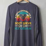 Pickleball Sport-Tek Long Sleeve Tee, If You're Looking For A Soft Serve Go Get Ice Cream, Sun Shield Shirt thumbnail 5