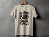 Freedom Is Riding a Bicycle | Step-Thru Cruiser Bike T-Shirt thumbnail 13