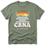 Retro CRNA Always On Call Tee thumbnail 2