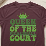 Pickleball Sport-Tek Performance Tee, Queen of the Pickleball Court, Court Apparel thumbnail 2
