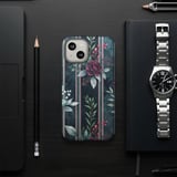 Dark Floral Tote Bag, Moody Rose Phone Case, Elegant Watercolor Botanical Cottagecore Accessory, Unique Gift for Her thumbnail 8