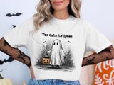 "Too Cute to Spook" Ghost T-Shirt thumbnail 2