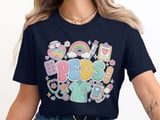 Peds Nurse T-Shirt: Retro Pediatric Practitioner Nursing Design thumbnail 7