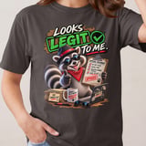 Looks Legit To Me Raccoon Tee thumbnail 4