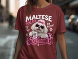 Maltese Total Trouble Tee thumbnail 4