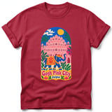 Gogh Pink City ~ Comfort Colors Premium Tee thumbnail 2