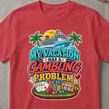 My Vacation Gambling Problem T-Shirt thumbnail 3