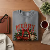 Merry Bookmas Club Christmas Graphic, Cozy Bookish Holiday Art, Book Lover Christmas Gift, Reader Winter Design, Retro Book Club Merch thumbnail 17