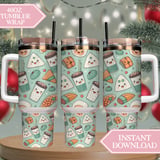 Kawaii Bites & Boba Digital Graphic Size Bundle Png thumbnail 8