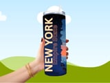 New York City Tumbler Wrap Digital | NYC Empire State Building Skyline Full Moon | 20oz Skinny Seamless Sublimation Design PNG thumbnail 5