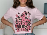 Faux Patchwork Pink Witch Energy Tee thumbnail 7