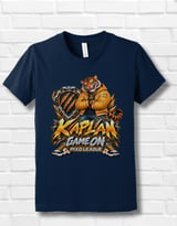 Kaplan Tiger Game On Youth Gaming T-Shirt, Boys Girls Gamer Tee, Orange Tiger Graphic Shirt, Pixo League thumbnail 12