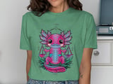 Adorable Libra Axolotl Graphic T-Shirt thumbnail 8