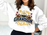 Grandson Pride Football Fan Sweatshirt thumbnail 3