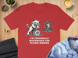 Responsible For Flying Magma Absurd Cat Tee thumbnail 7