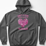 Pickleball Gildan Fleece Hoodie, Just a Girl Who Loves Pickleball Graphic, Warm Court Pullover Sweatshirt thumbnail 4