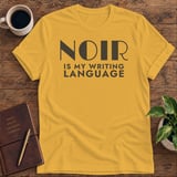 Noir Is My Writing Language Softstyle Tee thumbnail 5
