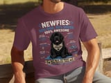 Funny Newfie Dog Anatomy Tee thumbnail 3