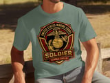 US Marine Corps Veteran T-Shirt | Semper Fidelis Soldier Tee | Eagle Globe Anchor Military Patriotic Shirt | USMC Gift for Him thumbnail 1