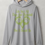Pickleball Sport-Tek Performance Hood, Life Isn't All Dogs And Pickleball But It Should Be, Lightweight Hoodie thumbnail 6