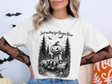 "Just Waiting for Happy Hour" Pumpkin Forest T-Shirt thumbnail 2