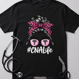 CNA Life Messy Bun Tee thumbnail 5