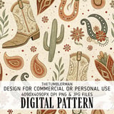 Boho Western Dreams Digital Design Size Bundle Png thumbnail 2