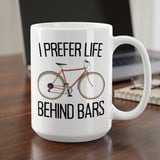 Cycling Gift Mug – I Prefer Life Behind Bars thumbnail 1
