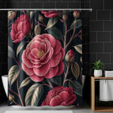 Pink Camellia Tumbler Design, Digital Download, Floral PNG, Watercolor Flowers, Printable Paper, Junk Journal, Scrapbooking, Sublimation thumbnail 10