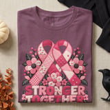 Faux Patchwork Stronger Together Tee thumbnail 12