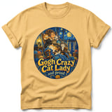 Gogh Crazy Cat Lady ~ Comfort Colors Premium Tee thumbnail 7