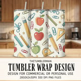 Whimsical Academia Digital Seamless Pattern Size Bundle Png thumbnail 1