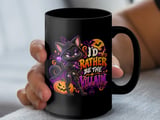 I'd Rather Be The Villain Black Cat Mug thumbnail 11
