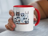 Halloween Mug, Boo Strong Ghost Gym Mug, Workout Ghost Coffee Cup, Halloween Gift, Funny Ghost Mug, Gym Humor Mug, Ghost Lover Gift thumbnail 5