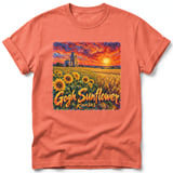 Gogh Sunflower ~ Comfort Colors Premium Tee thumbnail 4