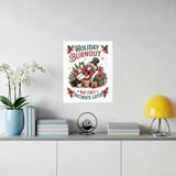 Nutcrack Poster: Holiday Burnout  Funny Christmas Decor, Framed Poster thumbnail 11