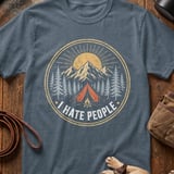 I Hate People Camping T-Shirt thumbnail 3