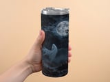 Personalized Halloween Tumbler, Spooky Ghost Tumbler, Custom Name Halloween Gift, Halloween Night Tumbler, Halloween Party Tumbler thumbnail 4