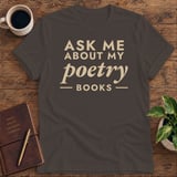 Ask Me About My Poetry Books Softstyle Tee thumbnail 1