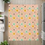 Star Throw Blanket and Pillow: Retro Style, Mid Century Modern  Home Decor thumbnail 2