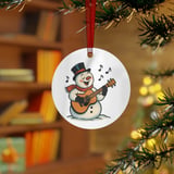 Retro Guitar Snowman Ornament thumbnail 2